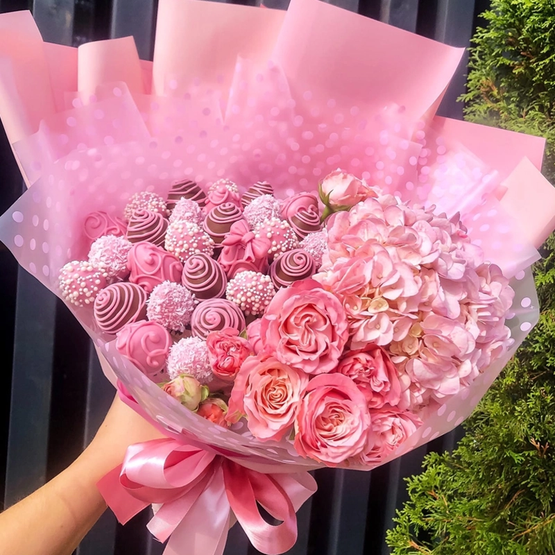 Букет из клубники Фламинго